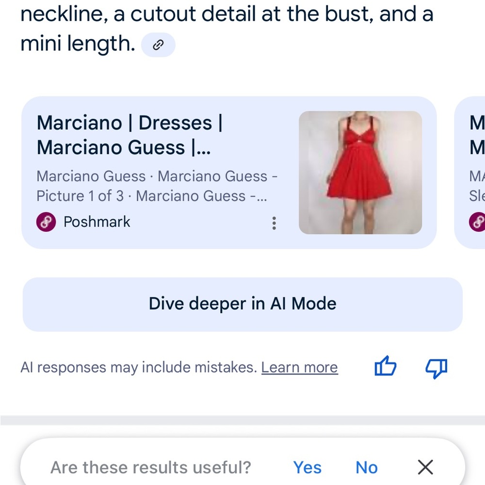 Marciano‎ Red Mini Dress - Picture 10 of 11